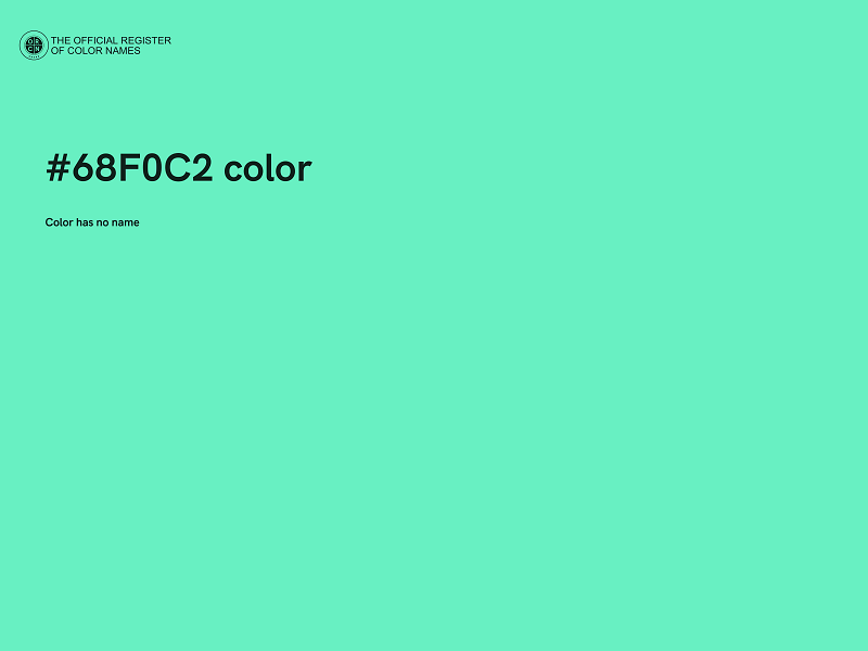 #68F0C2 color image
