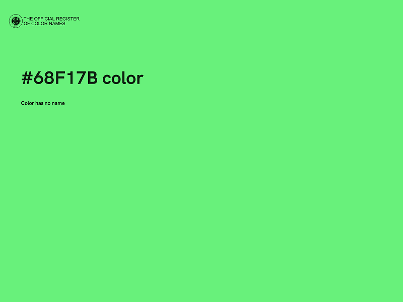 #68F17B color image