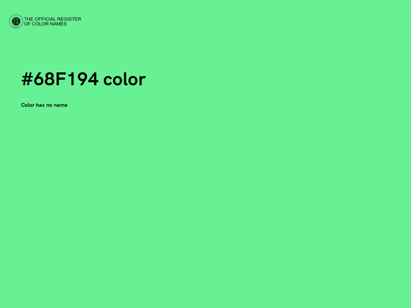 #68F194 color image