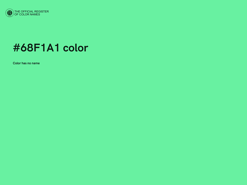 #68F1A1 color image