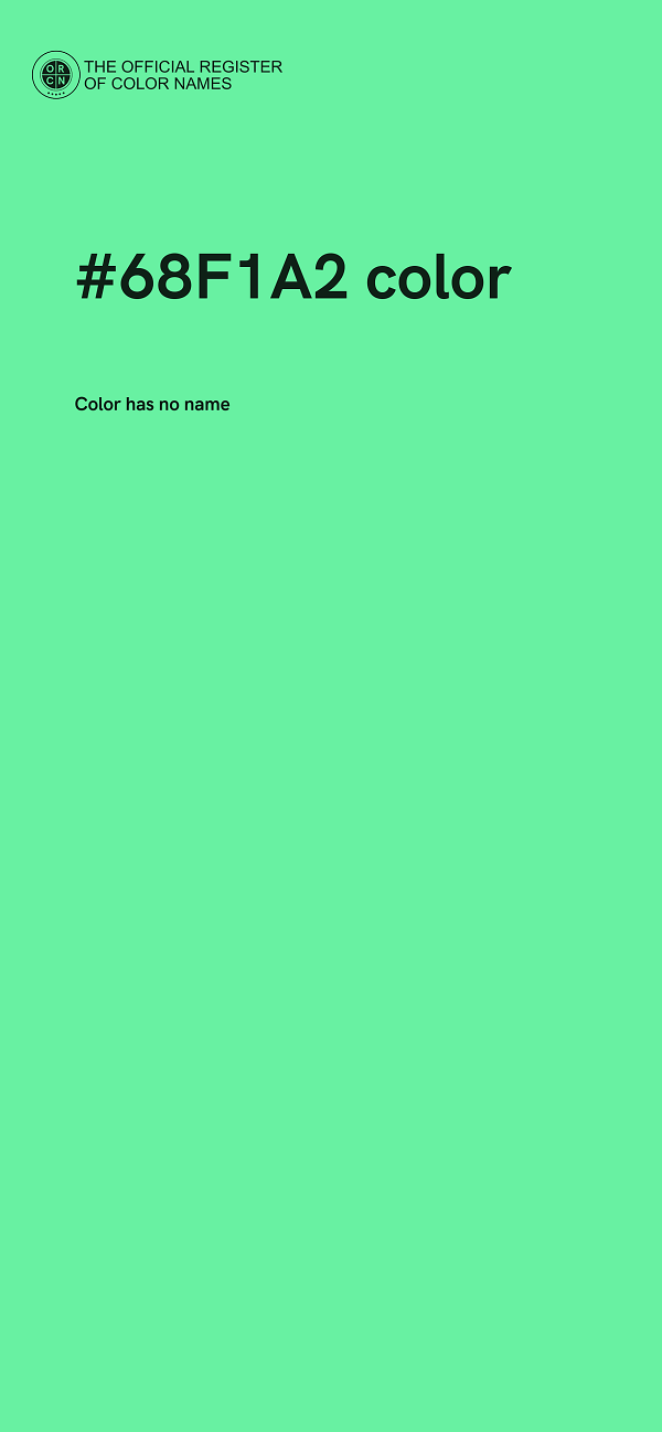 #68F1A2 color image