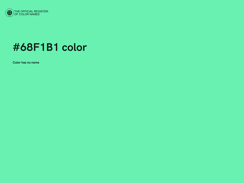 #68F1B1 color image