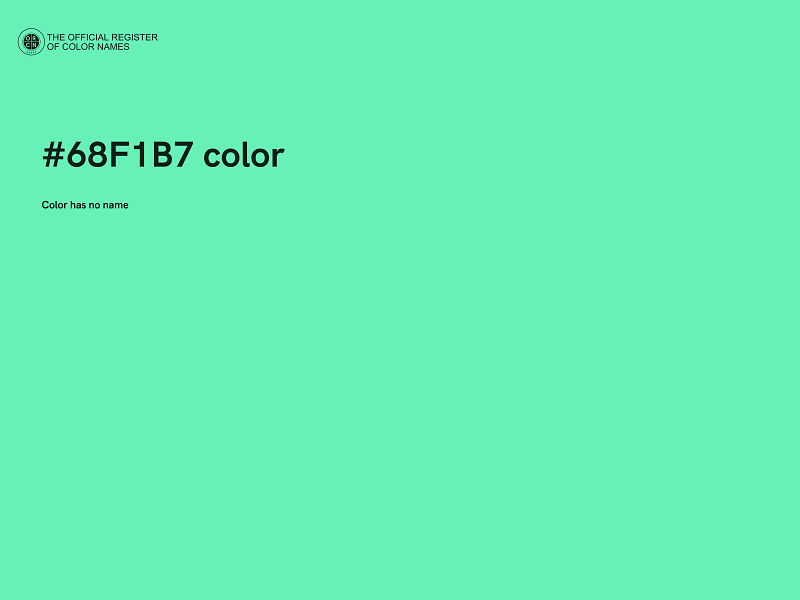 #68F1B7 color image