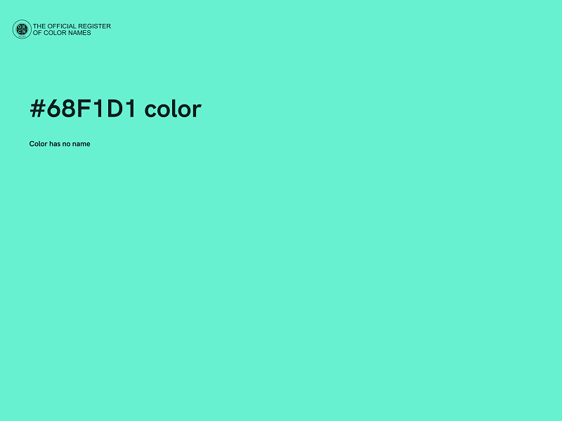 #68F1D1 color image