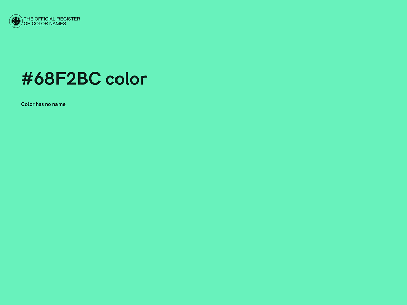 #68F2BC color image