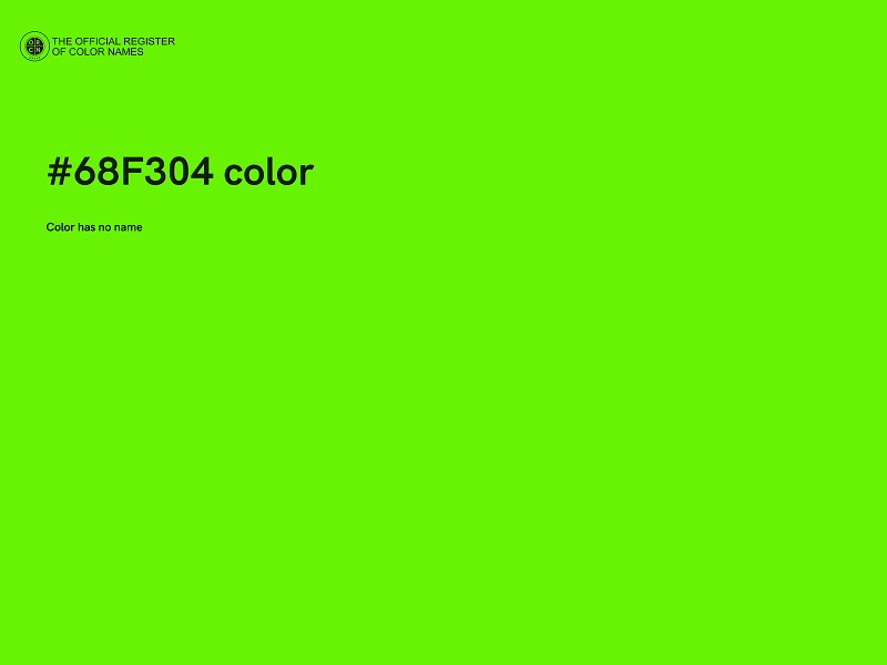#68F304 color image