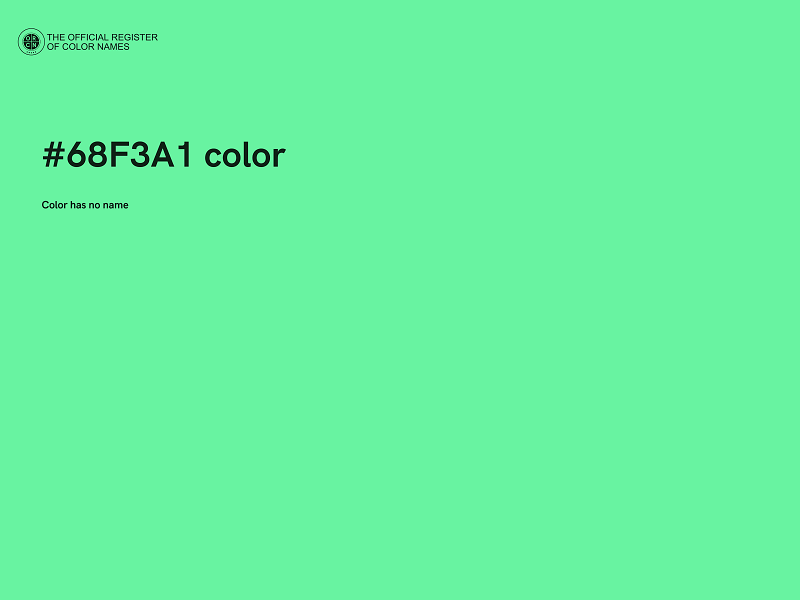 #68F3A1 color image