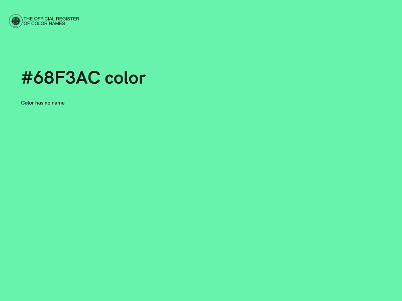 #68F3AC color image