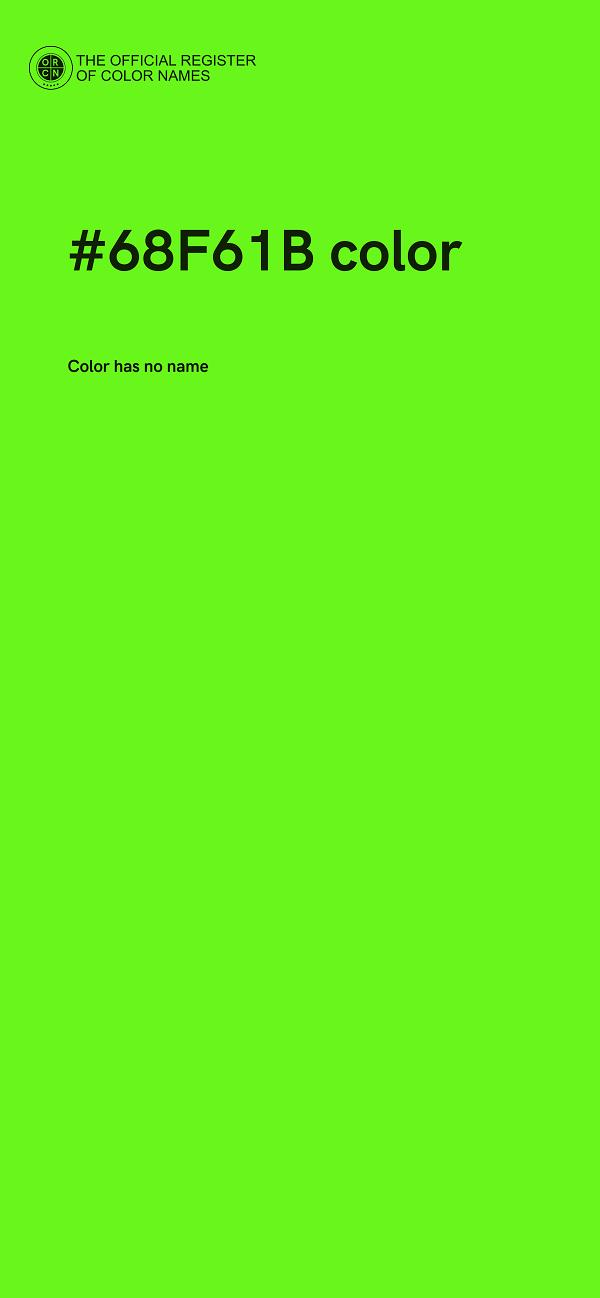 #68F61B color image