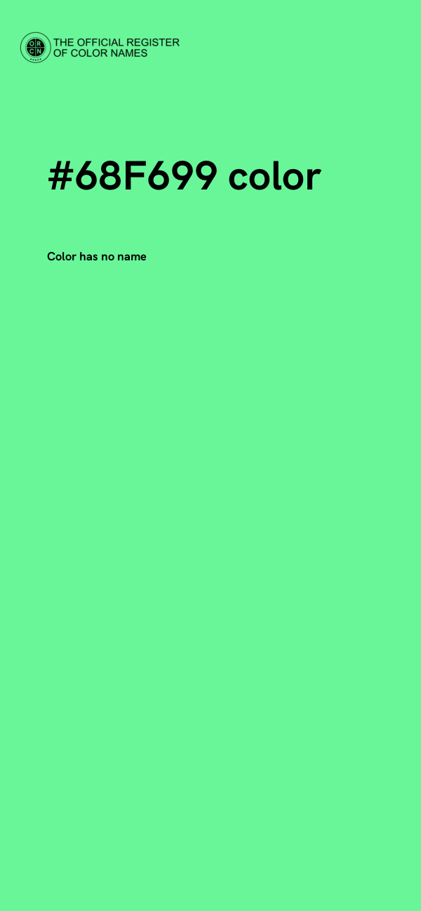 #68F699 color image