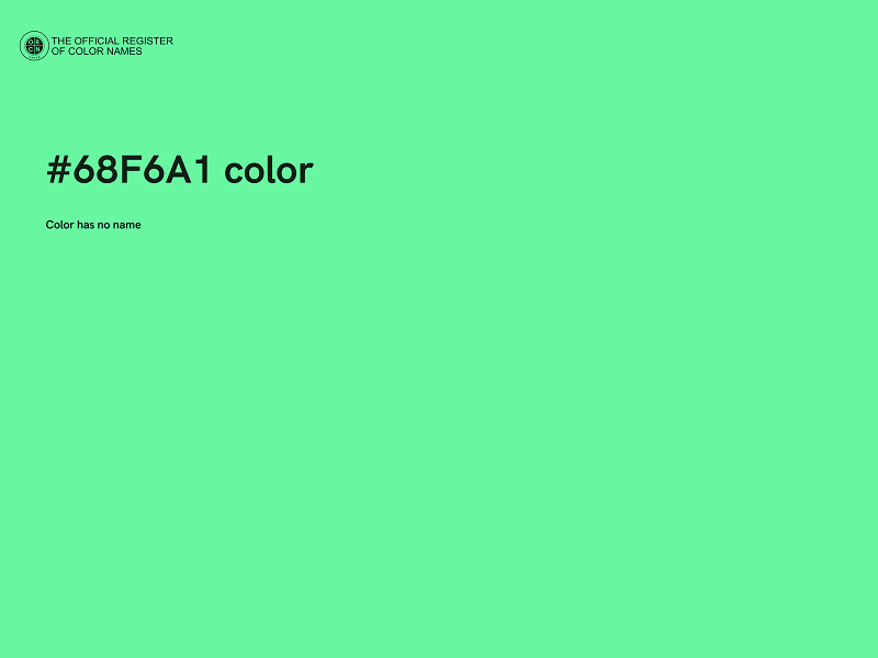 #68F6A1 color image