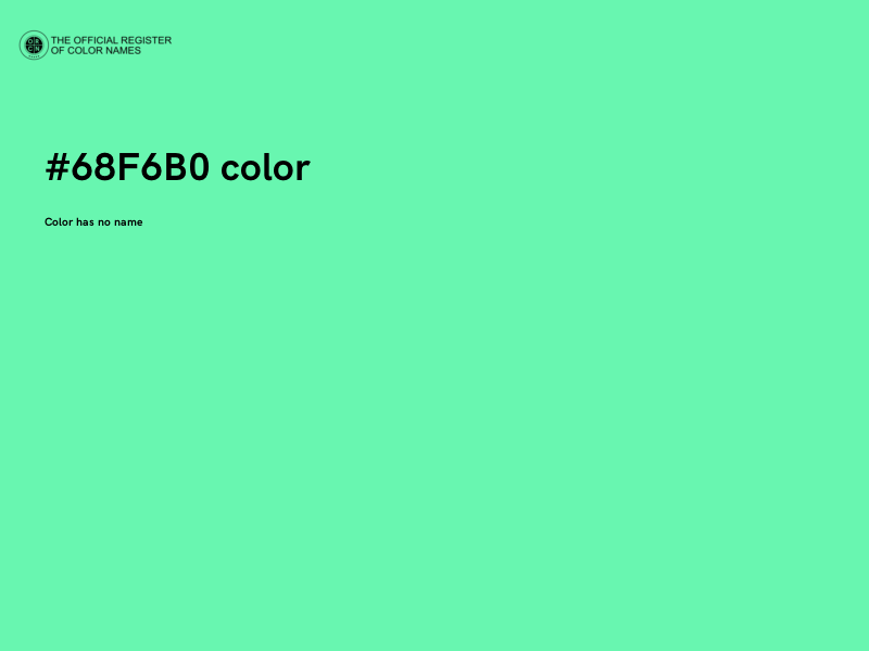 #68F6B0 color image