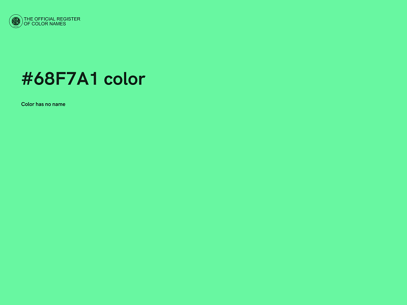 #68F7A1 color image