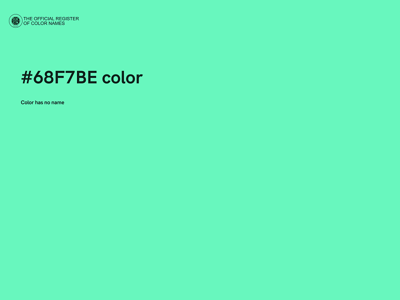 #68F7BE color image