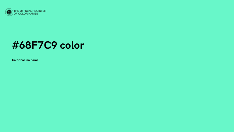 #68F7C9 color image