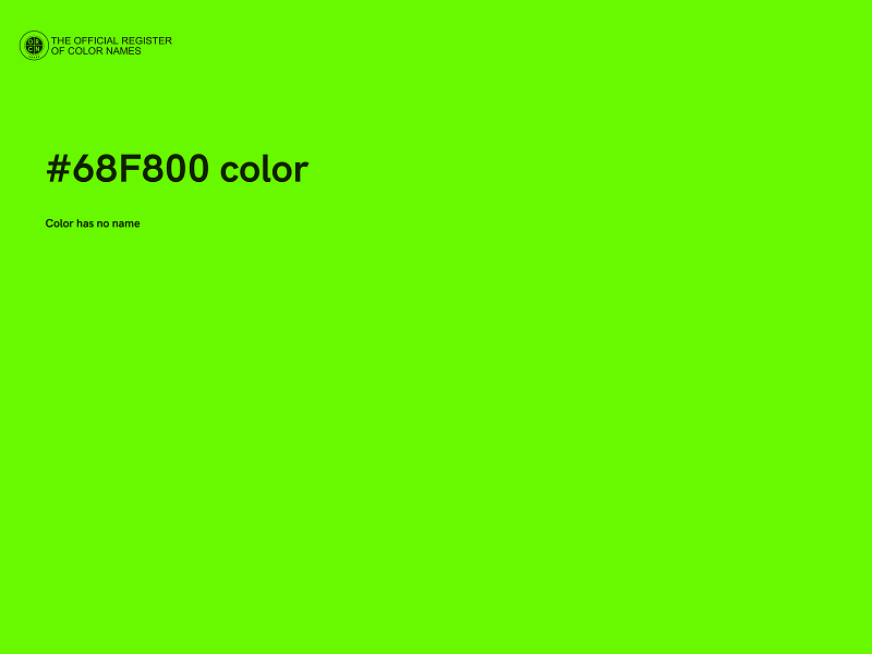 #68F800 color image