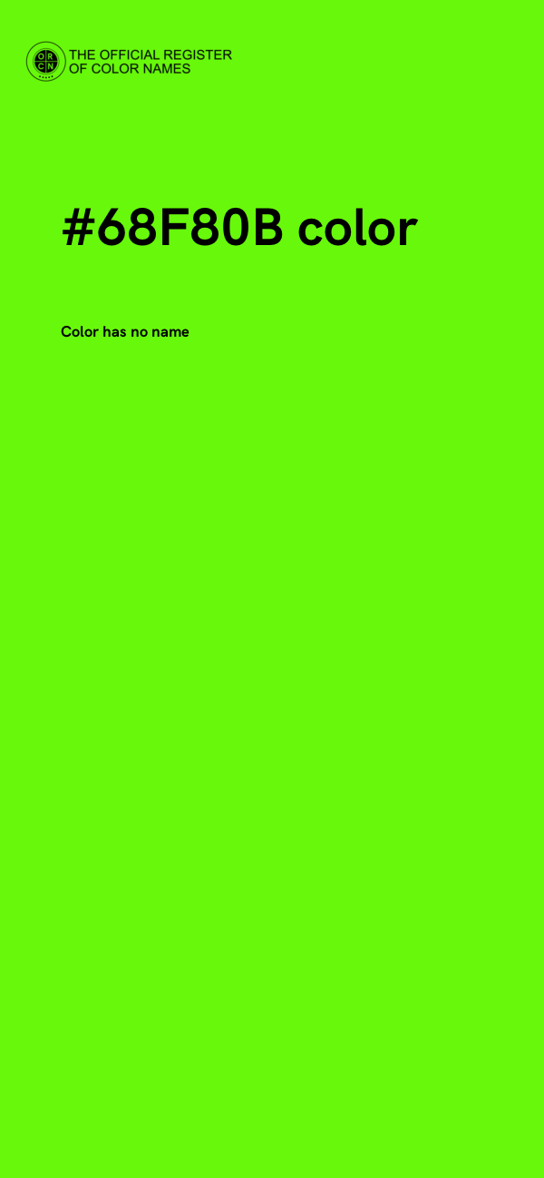 #68F80B color image