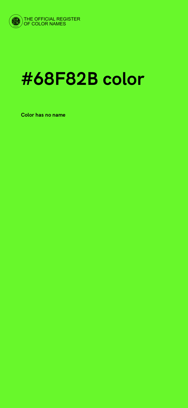 #68F82B color image