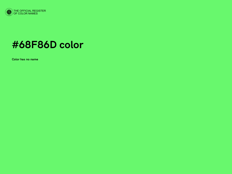 #68F86D color image