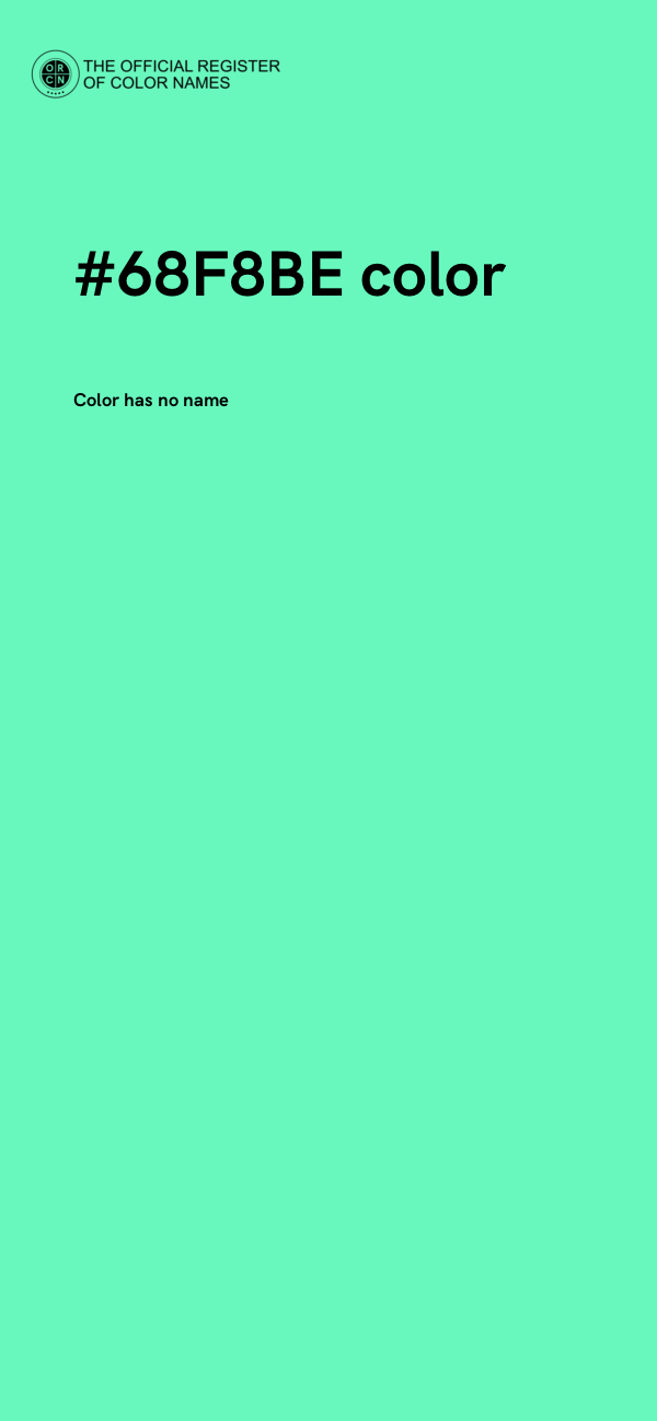#68F8BE color image