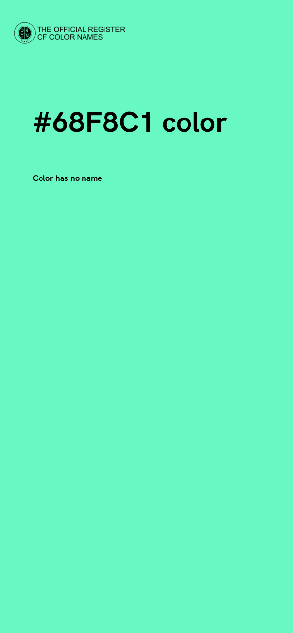 #68F8C1 color image