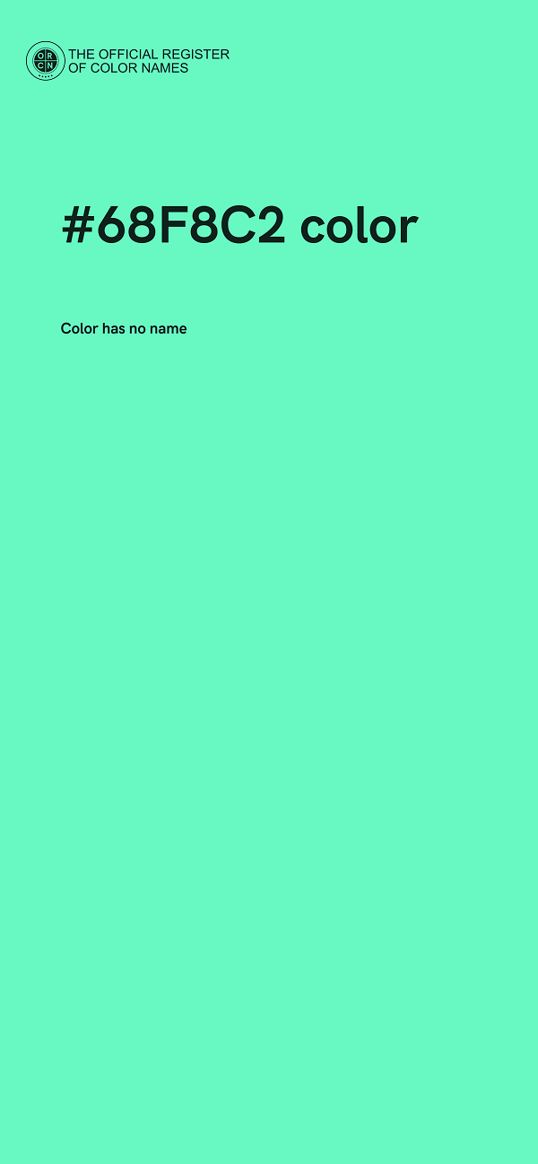 #68F8C2 color image
