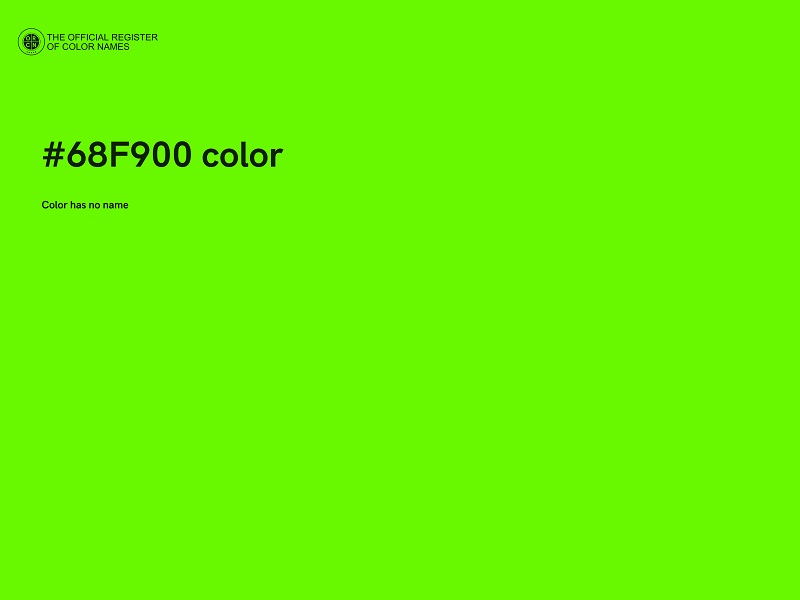 #68F900 color image
