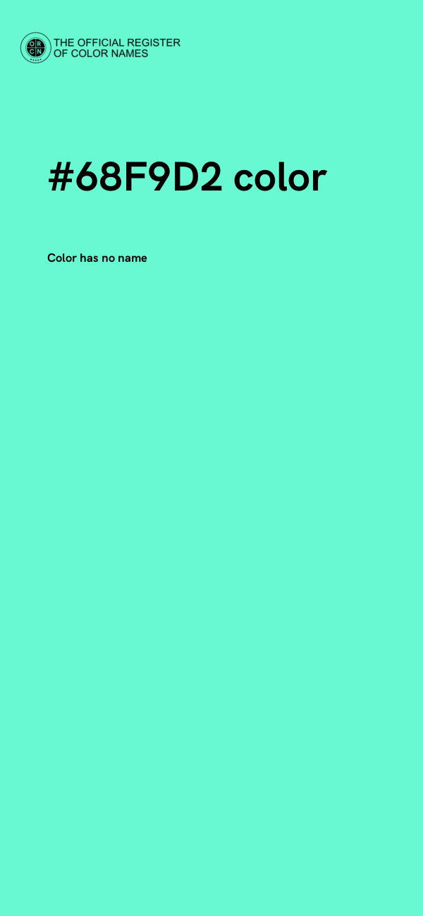 #68F9D2 color image
