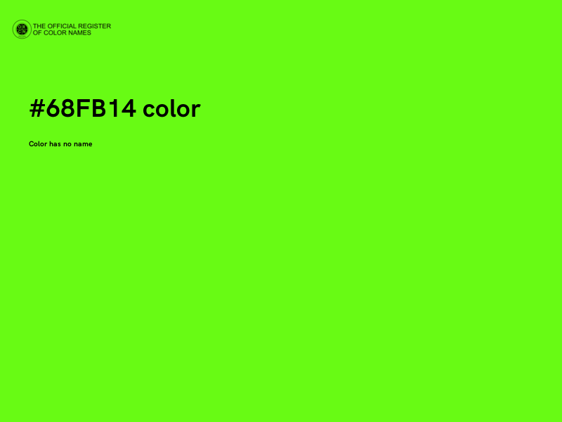 #68FB14 color image