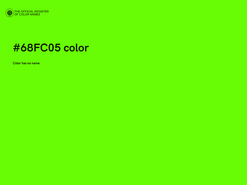 #68FC05 color image