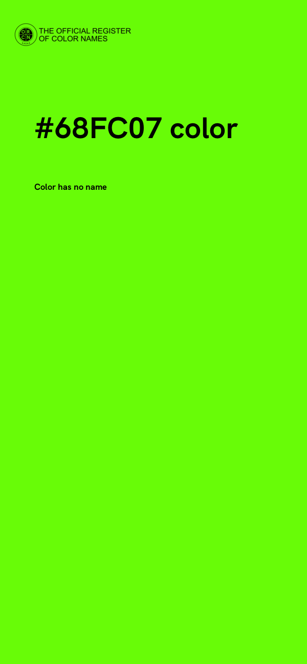#68FC07 color image