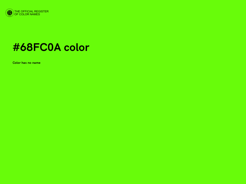 #68FC0A color image