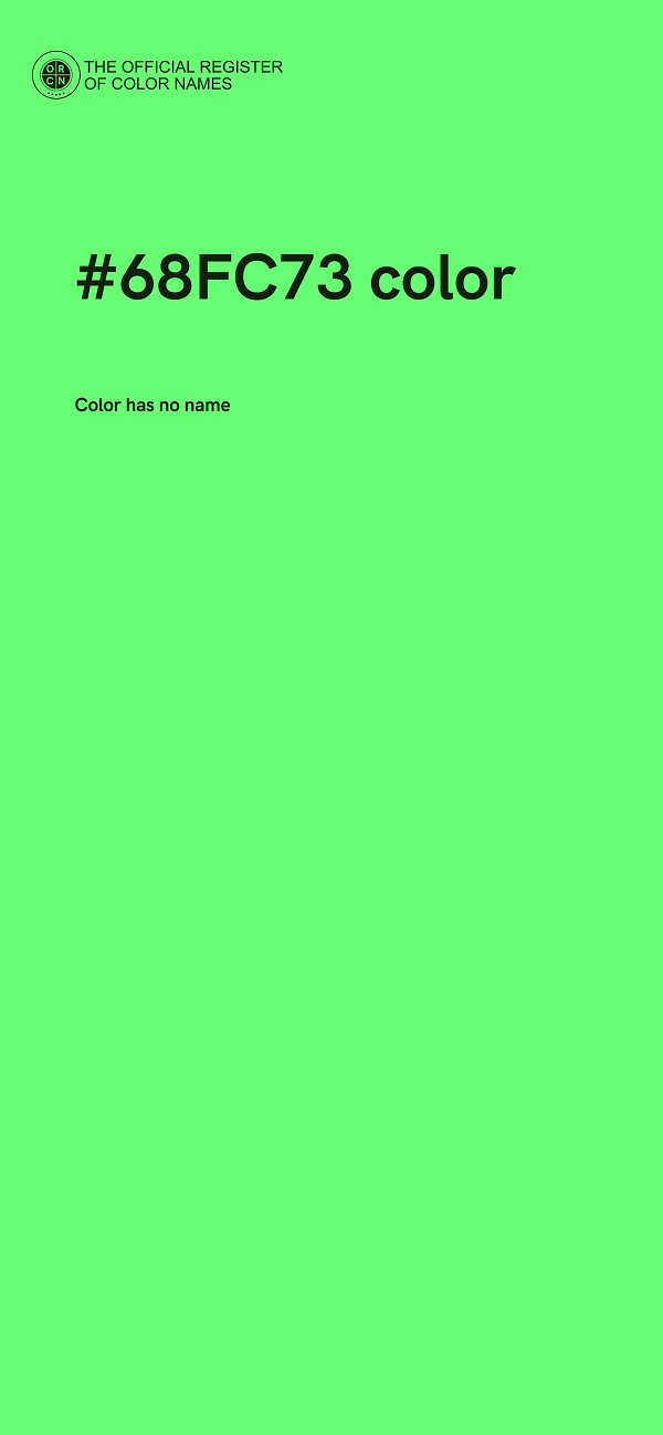 #68FC73 color image