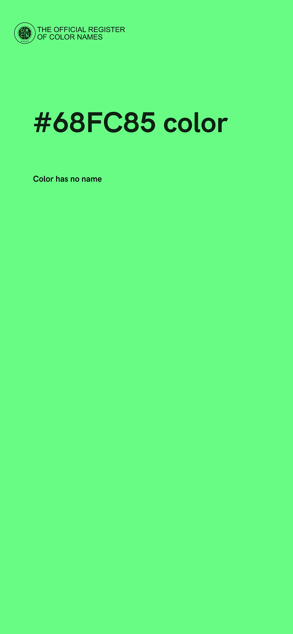 #68FC85 color image