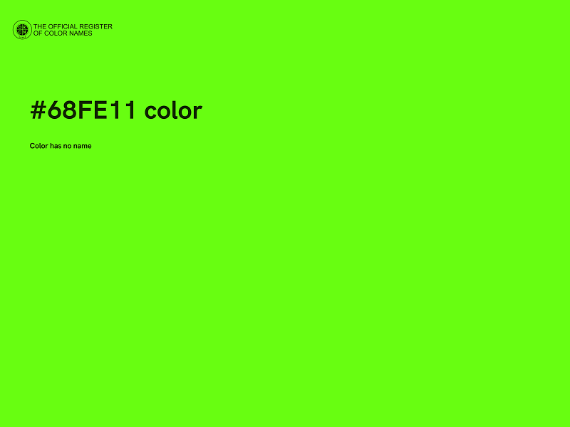 #68FE11 color image