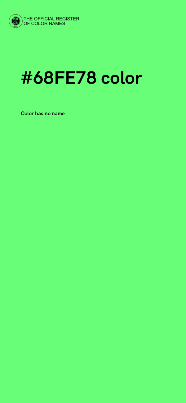#68FE78 color image