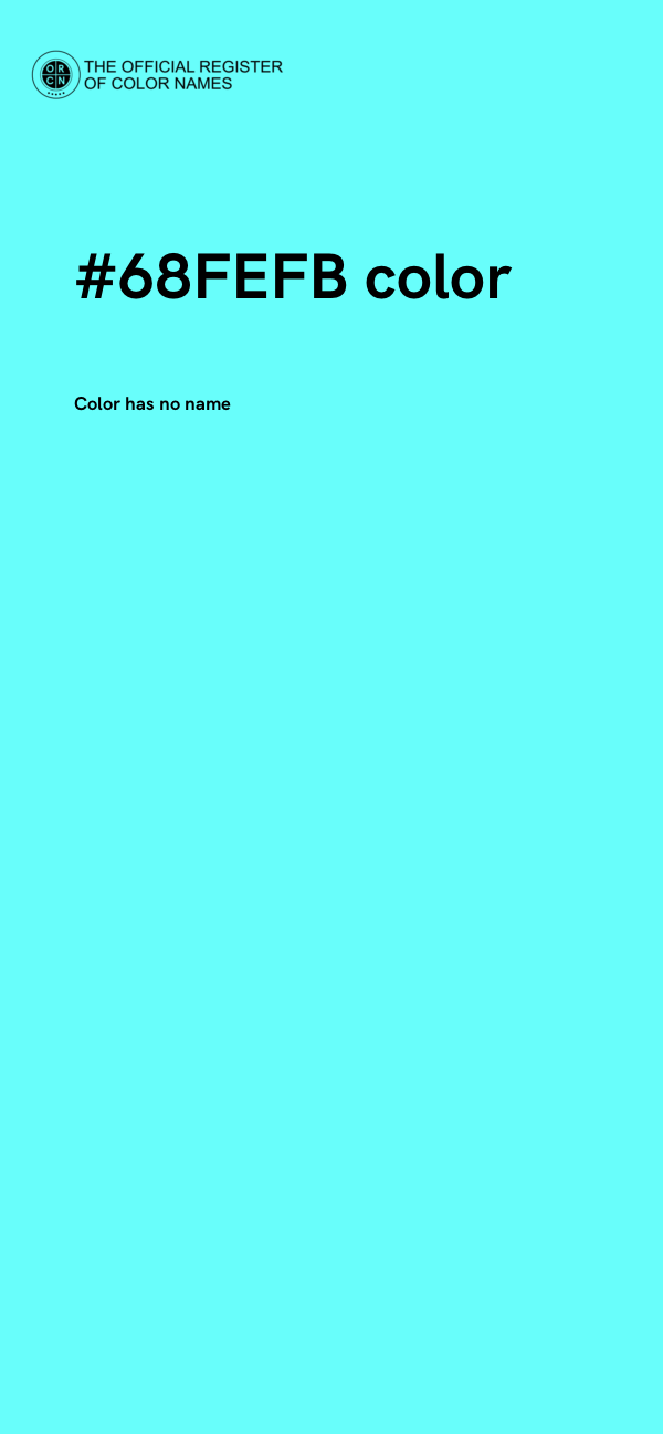 #68FEFB color image