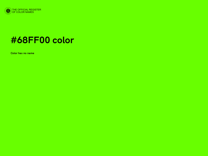 #68FF00 color image