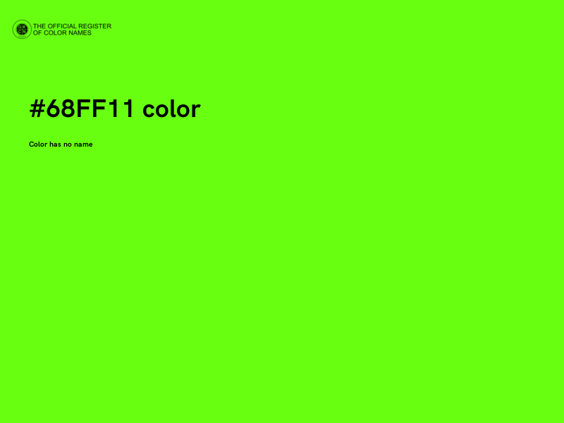 #68FF11 color image
