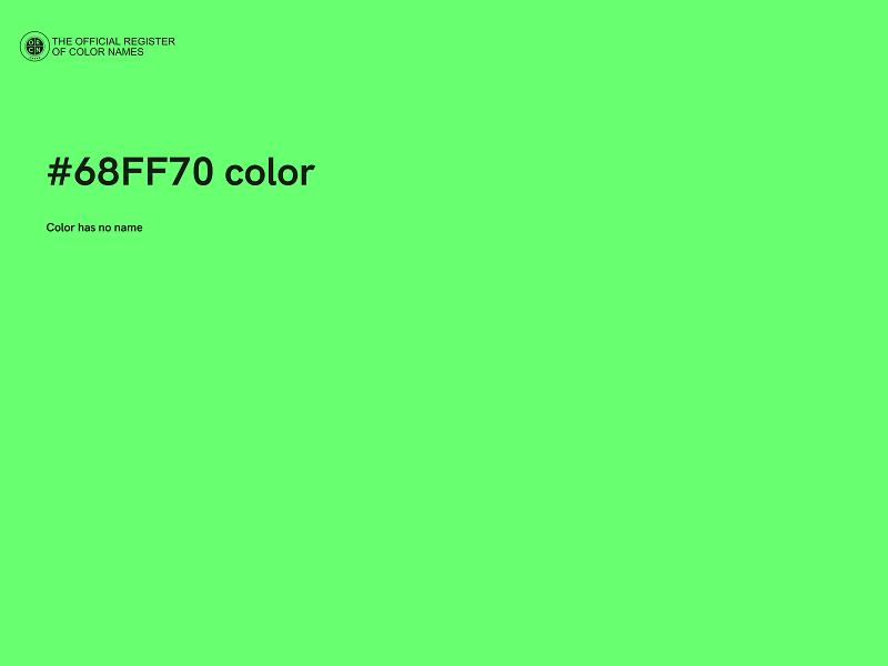 #68FF70 color image