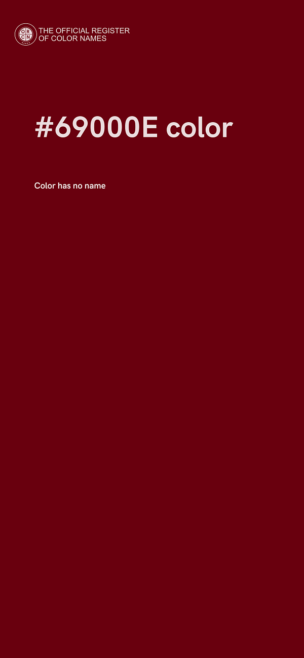 #69000E color image