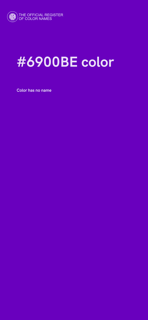 #6900BE color image