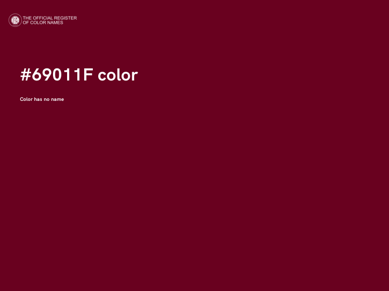 #69011F color image