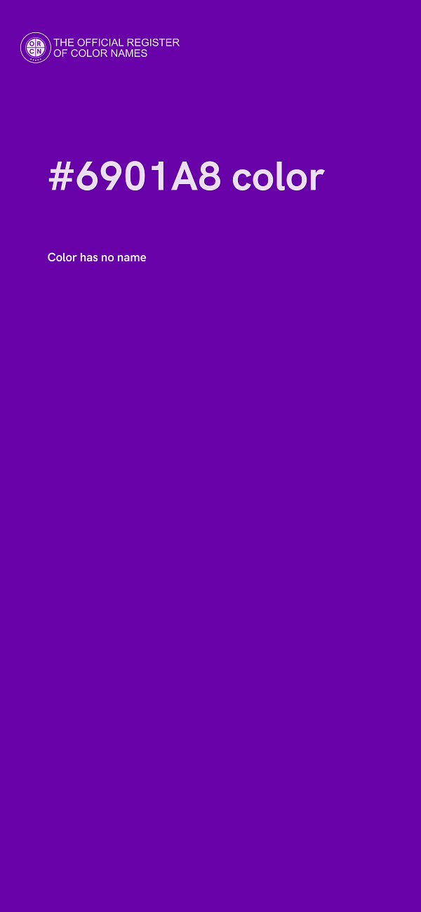 #6901A8 color image