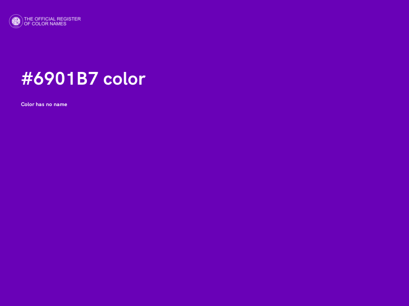 #6901B7 color image