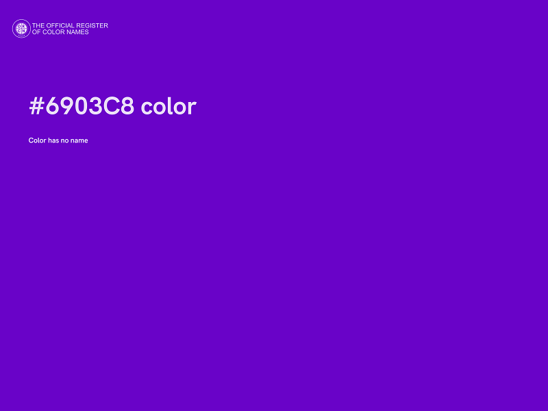 #6903C8 color image