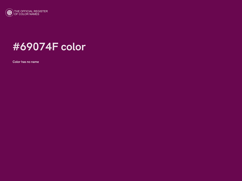 #69074F color image