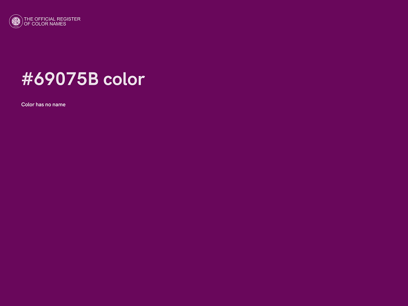 #69075B color image