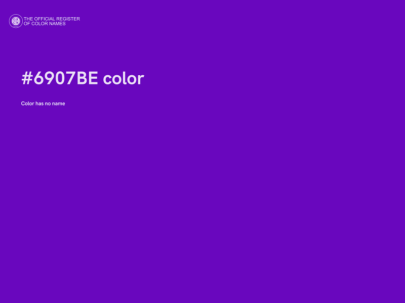 #6907BE color image