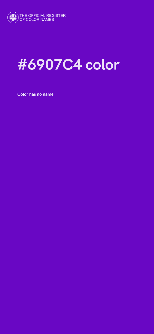 #6907C4 color image